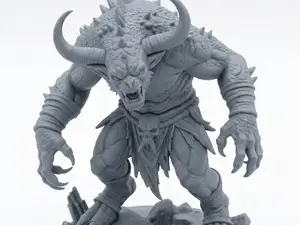 Horned Abyss Stalker – Demon Brute Miniature