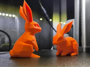 Low Poly Hasen 2 Varianten
