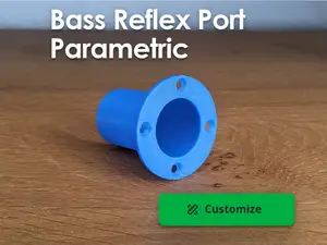 Parametric Bass Reflex Port with Mount Flange