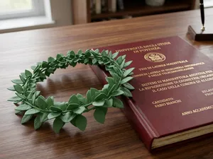 Corona di alloro laurea - spessa