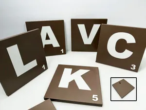Scrabble Letter Tiles (Wall Mount)