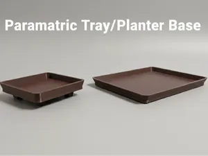Fully Parametric Rectangular Tray / Planter Base