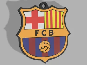 FC Barcelona shield keychain