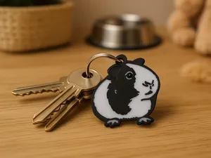 guinea pig keychain