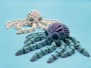 Articulated skeleton octopus