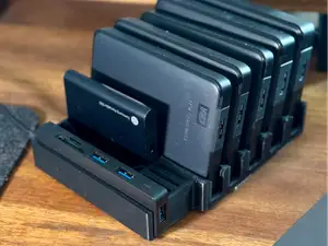 USB Hub Harddrive Organizer