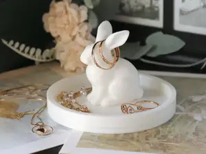 Easter Bunny Ring Holder / Jewelry Dish