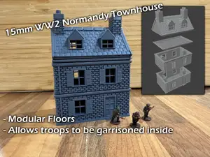15mm WW2 Normandy Townhouse