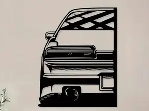Car Silhouette Decor Nissan silvia S13