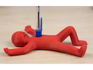 Funny Dead Stickman Pen Holder