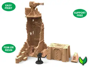 Fantasy Castle Ruins 40K Upgrade Modular Terrain