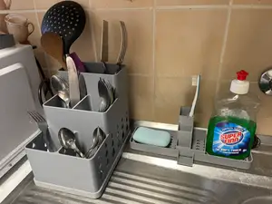 Cutlery Drainer on the sink