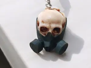 Skull Keychain - Gas Mask Edition Stylish Keyring