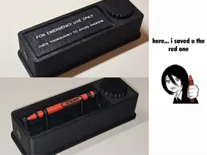 Emergency Crayon Case (Optional Crayon Included)