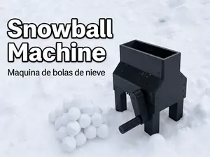 Maquina para fabricar bolas de nieve.