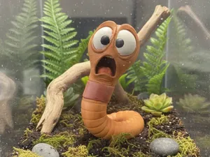 Ängstlicher Wurm