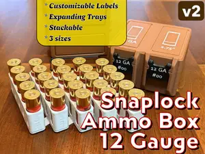 Snaplock 12GA Ammo Box + Expanding Tray