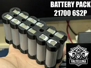 Supporto per pacco batterie Li-Ion 21700-6S2P