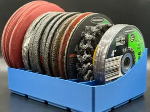 Gridfinity Sanding Disc and Grinding Wheel Holder