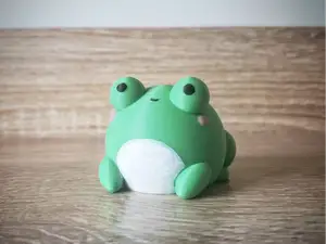 Cute round frog