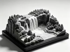贵州黄果树瀑布 微缩模型