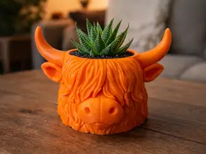 Highland Cattle - Mini Planter