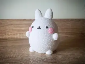 Cute chubby bunny