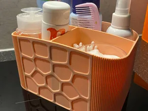 Modern Cosmetic Organizer Storage with Texture