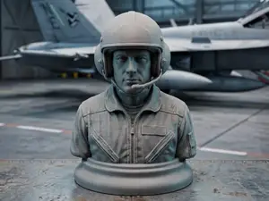 Miniatura su busto Pilota Di Elicotteri