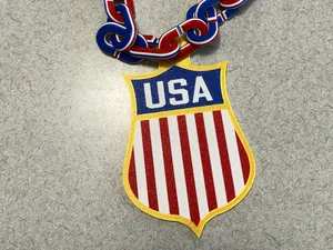 Team USA Hockey Shield Hype Chain Necklace