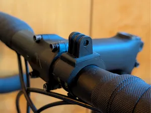 GoPro Action Cam mount for bicycle / no screws