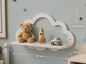 Cloud-Shaped Wall Shelf