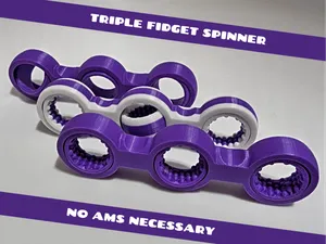 Triple Spinner Fidget Toy