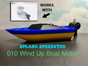 Speed Boat for 010 Wind Up Boat Motor