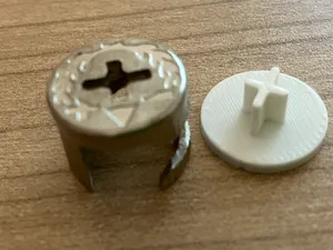 Abdeckung Möbelanschlussnocken 15mm