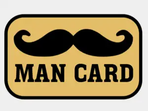 Man Card - Credit Card Size