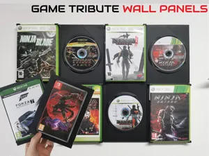 Game Tribute Wall Panels (PC, Xbox, PS, Switch)