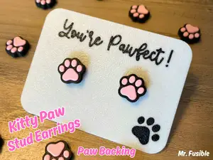 Cat Paw stud earrings