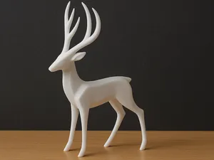 Minimalist Deer Figurine – Modern Nordic Style
