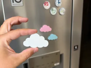 Wolken Set – Groß & Klein (Mit / Ohne Magnet)