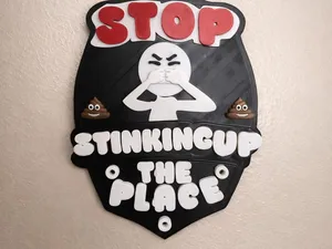 stinking up toilet sign 