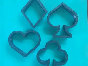 Card Symbol Cookie Cutter Heart Spade Diamond Club