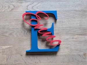 3D - Buchstabe E mit Namen – Enno