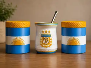 Frasco Yerbero y Azucarero Argentina Mundial