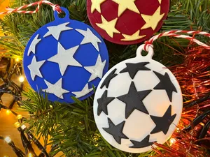 Suspension sapin de Noël logo Ligue des Champions