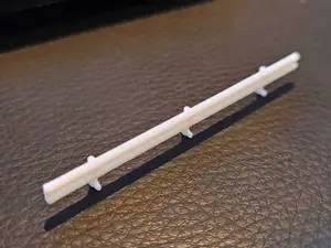 N guage model railway crash barrier