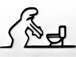 Funny “WC” Door Hanger – La Linea Balum 136
