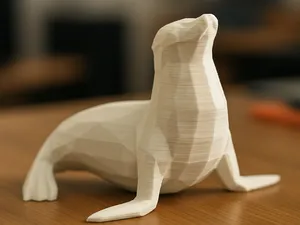 Low poly cute Seal