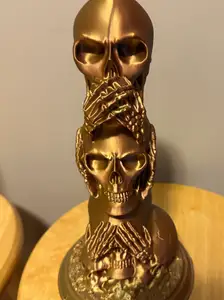Three wise skulls - hear, say , see no evil