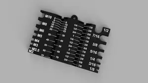 Screw measuring tool (metric & standard)